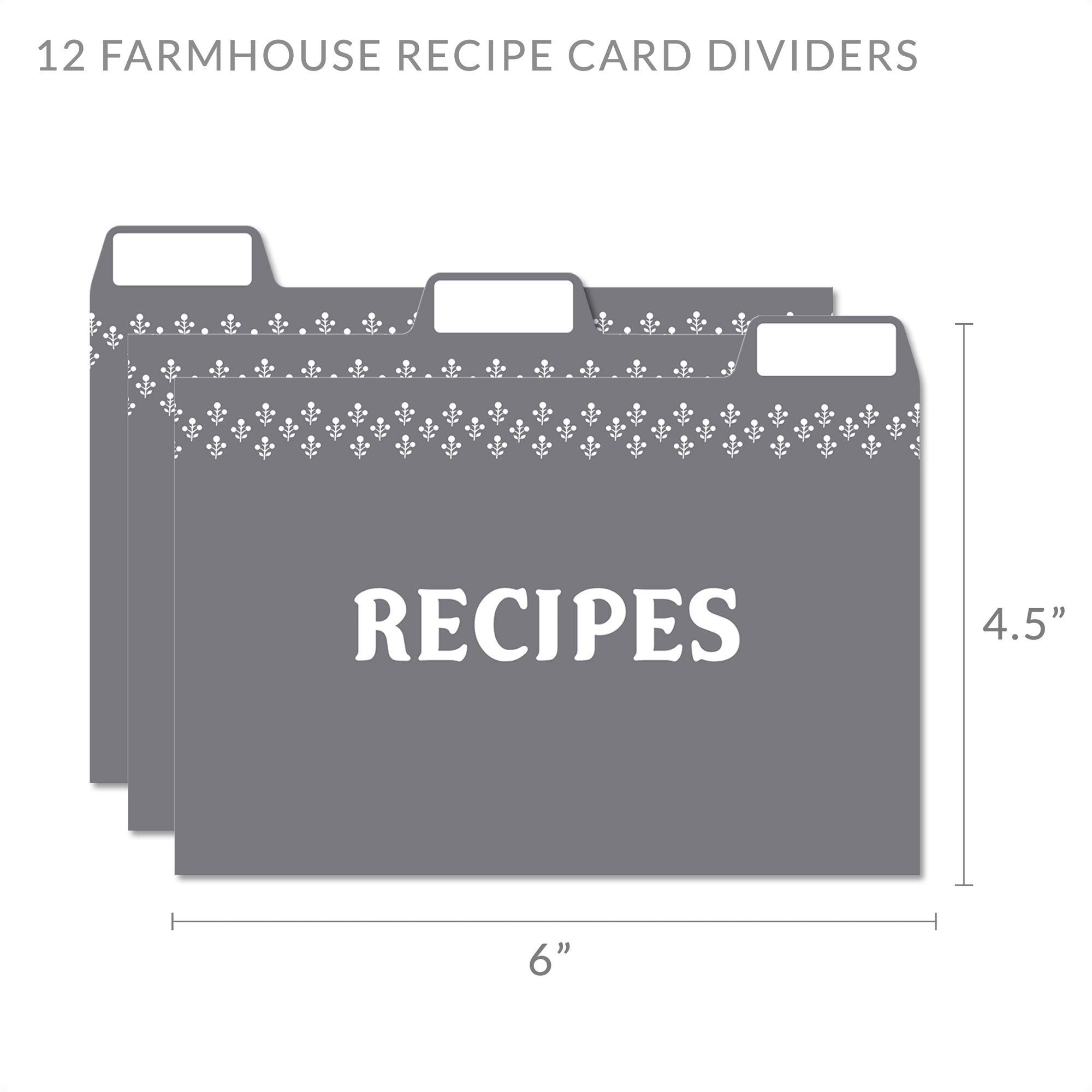 Recipe Card Dividers 